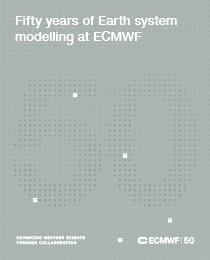 Cover image for Fifty years of Earth system modelling at ECMWF