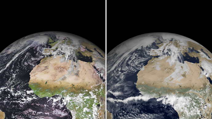 Satellite and simulated satellite images Satellite and simulated satellite images
