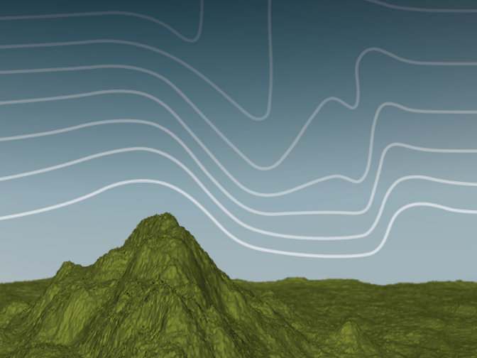 Orographic drag illustration Orographic drag illustration