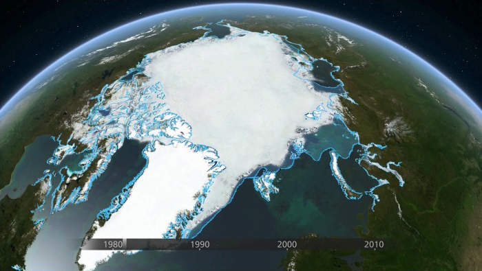 Arctic sea ice cover