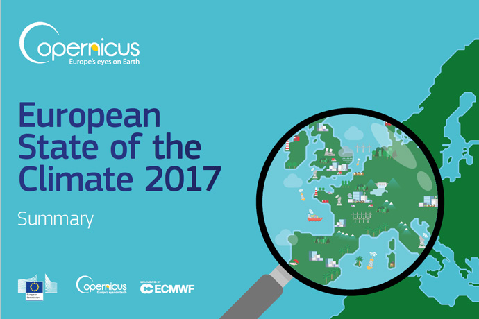 European State of the Climate Summary 2017 cover European State of the Climate Summary 2017 cover