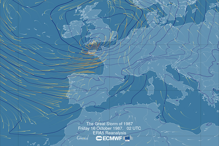 ERA5 reanalysis of the Great Storm of 1987 ERA5 reanalysis of the Great Storm of 1987