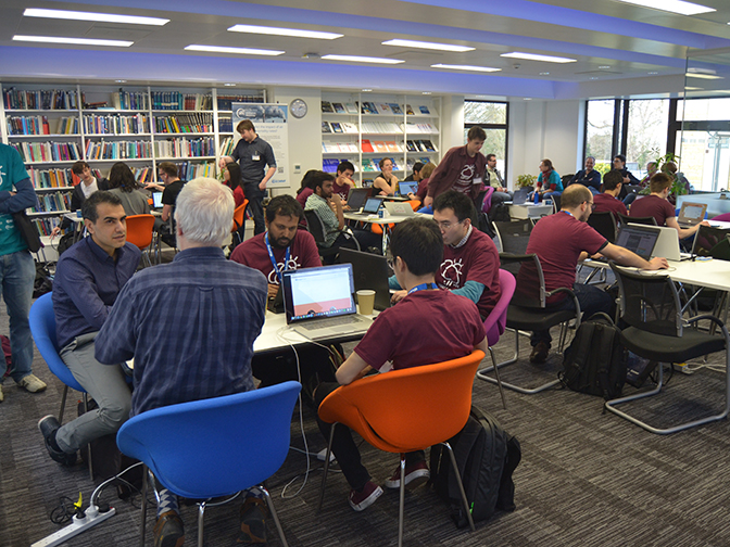 Open data hackathon at ECMWF 4 and 5 March 2017 (Photo: Maurizio Latini) Open data hackathon at ECMWF 4 and 5 March 2017 (Photo: Maurizio Latini)