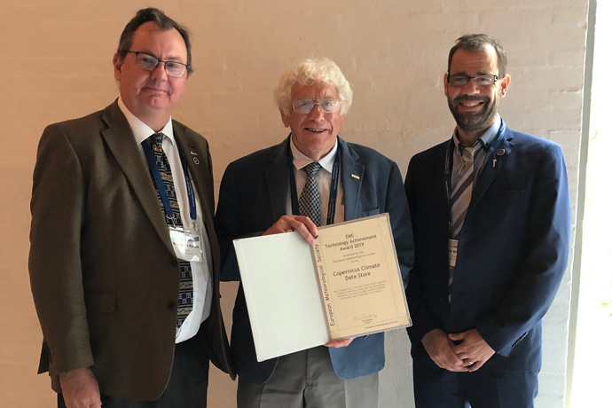 Baudouin Raoult, Bob Riddaway, Cedric Bergeron at EMS 2019 Baudouin Raoult, Bob Riddaway, Cedric Bergeron at EMS 2019