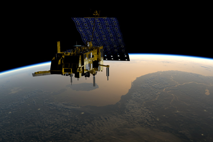 Artist's impression of Metop satellite in orbit Artist's impression of Metop satellite in orbit