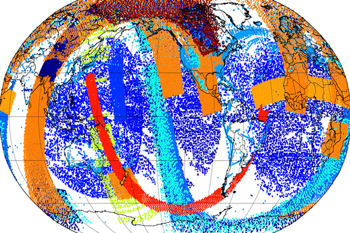 Extra observations used in data assimilation