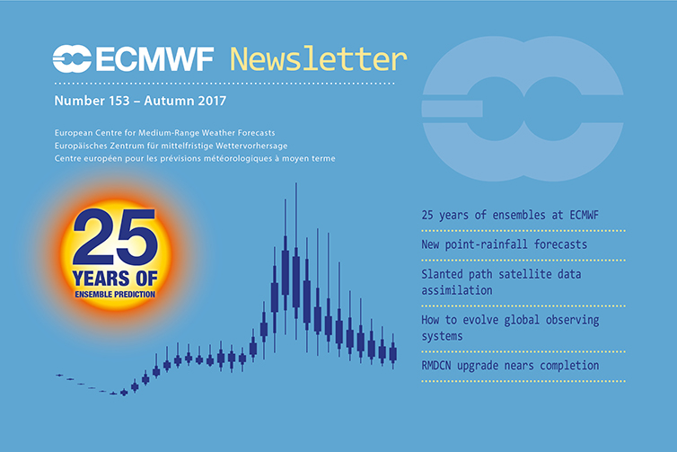 ECMWF Newsletter 153 cover ECMWF Newsletter 153 cover
