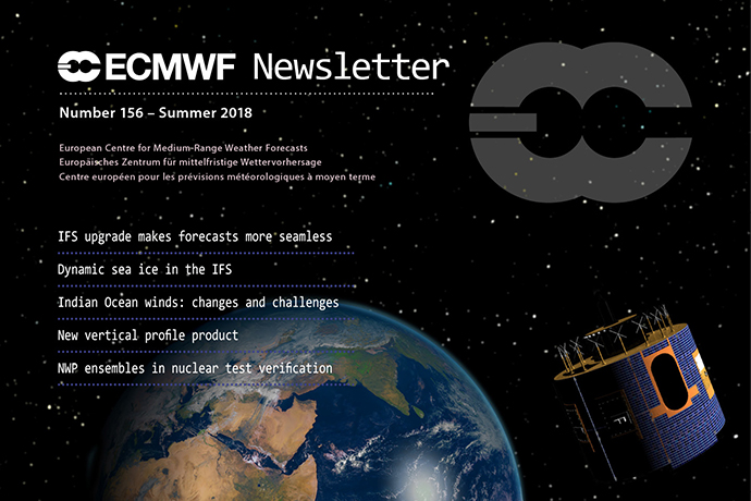 ECMWF Newsletter 156 cover ECMWF Newsletter 156 cover