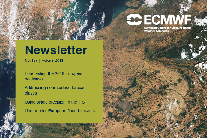 ECMWF Newsletter 157 cover ECMWF Newsletter 157 cover