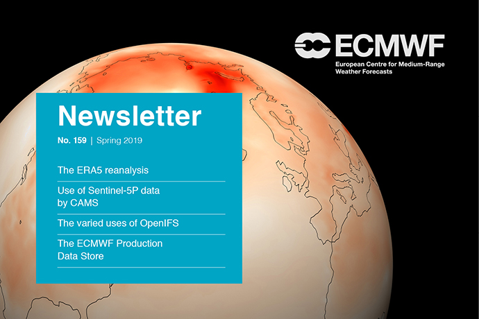 ECMWF Newsletter 159 cover ECMWF Newsletter 159 cover