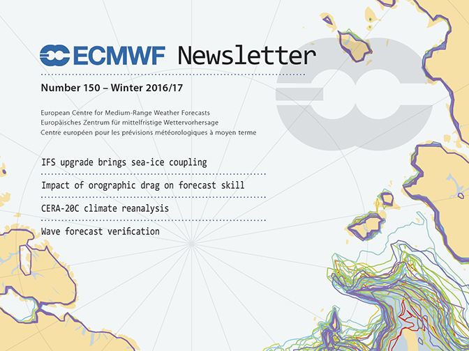 ECMWF Newsletter 150 Cover