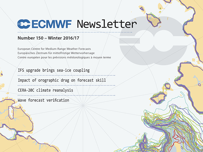 ECMWF Newsletter 150 Cover ECMWF Newsletter 150 Cover