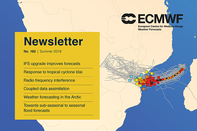 ECMWF Newsletter 160 cover ECMWF Newsletter 160 cover