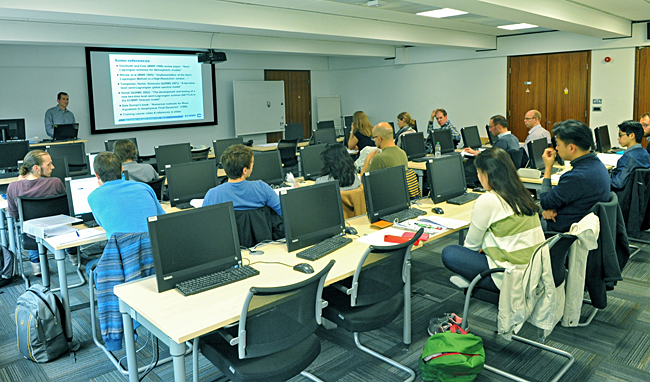 Training course classroom 