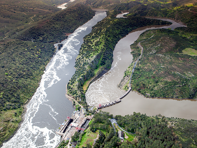 Dam in Monfragüe National Park, Spain Photo of Dam in Monfragüe National Park, Spain