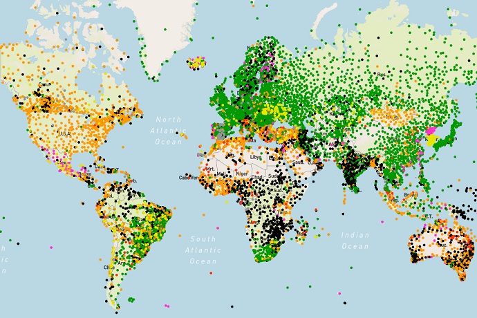 WDQMS surface availability map example WDQMS surface availability map example