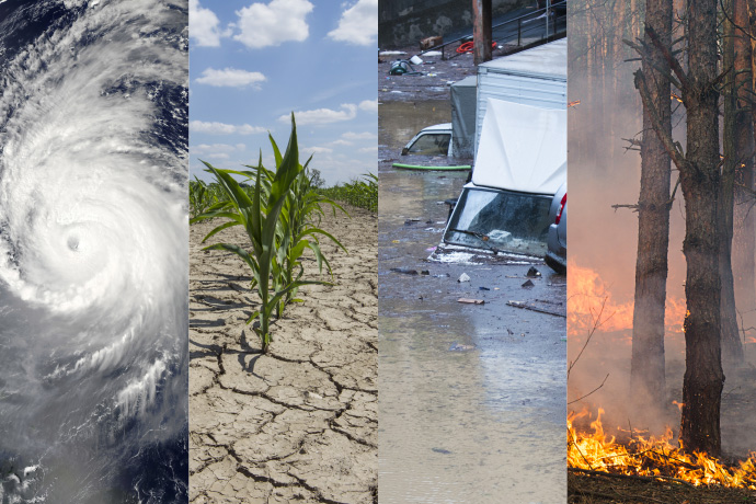 Four types of weather-related hazard Four types of weather-related hazard