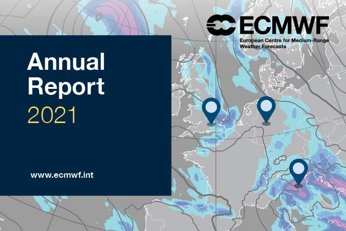 ECMWF Annual Report 2021 cover ECMWF Annual Report 2021 cover