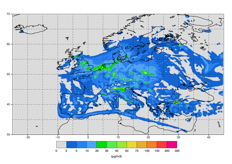 CAMS European air quality ensemble forecast of nitrogen dioxide