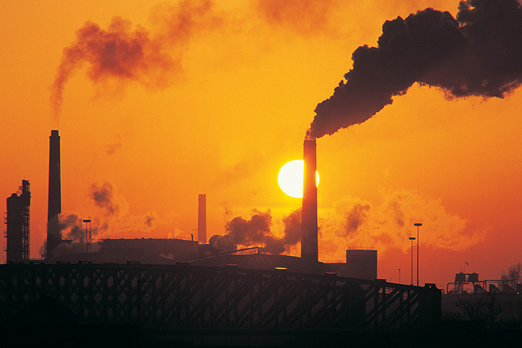 Power station chimneys