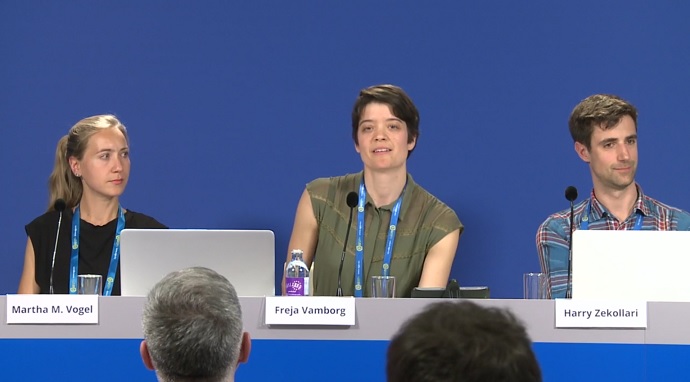 Freja Vamborg at the EGU General Assembly 2019