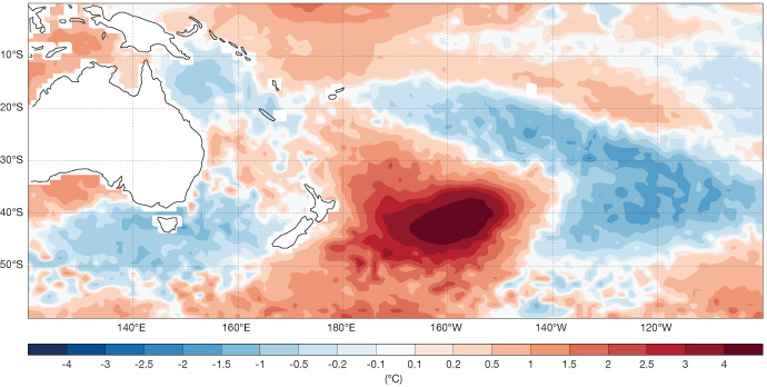 OCEAN5 SST Anomaly 16–23 December 2019