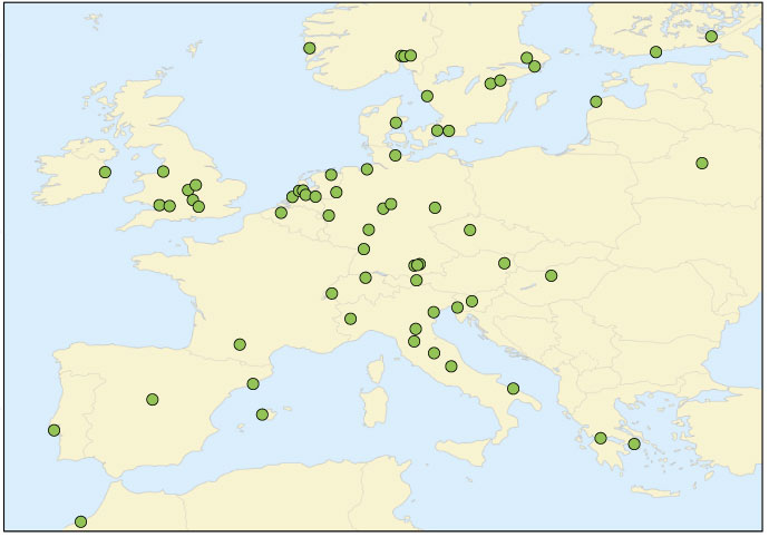 Locations of OpenIFS licensees in Member and Co-operating States.