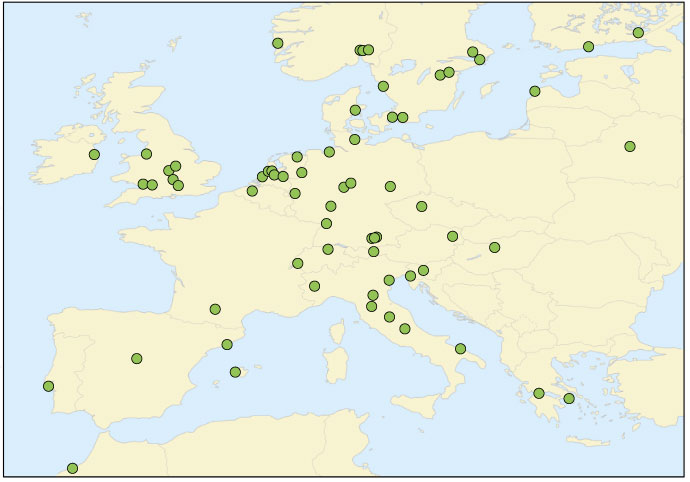 Locations of OpenIFS licensees in Member and Co-operating States.