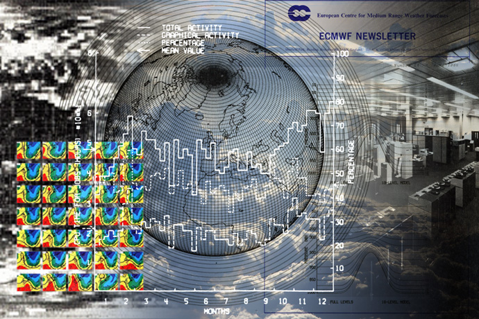 ECMWF Newsletter cover image montage ECMWF Newsletter cover image montage