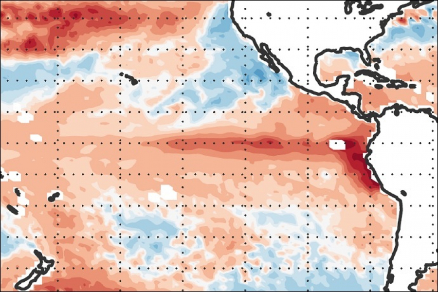 Sea-surface temperature analysis 1-8 June 2023