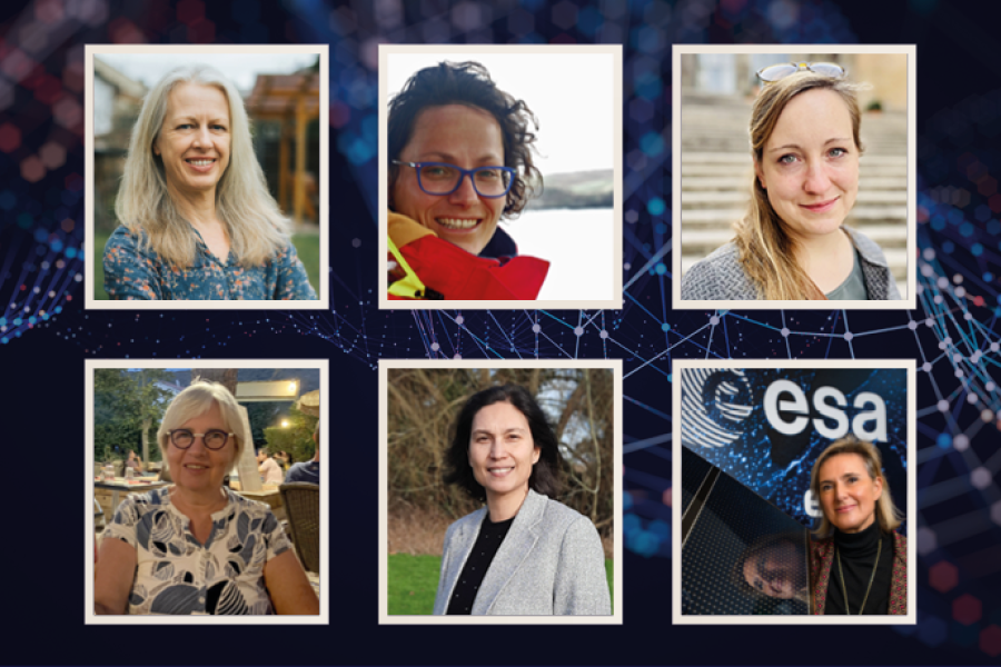 Collage of women from ECMWF and the weather science community