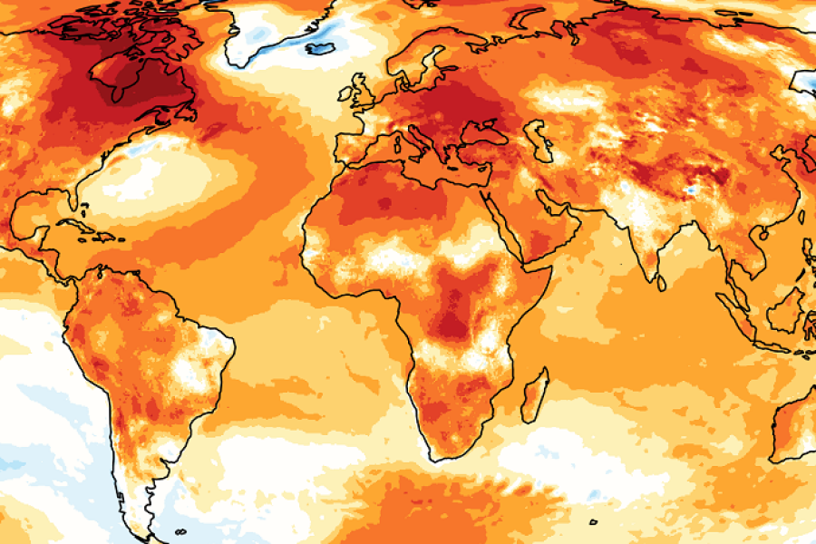 Excerpt of surface air temperature anomalies in 2024