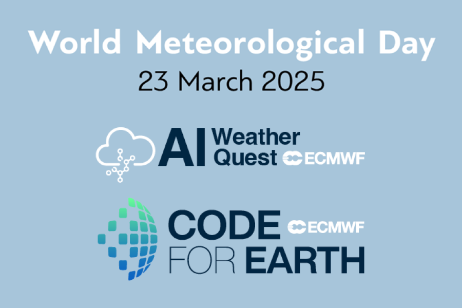 WM Day with AI Weather Quest and Code for Earth logos