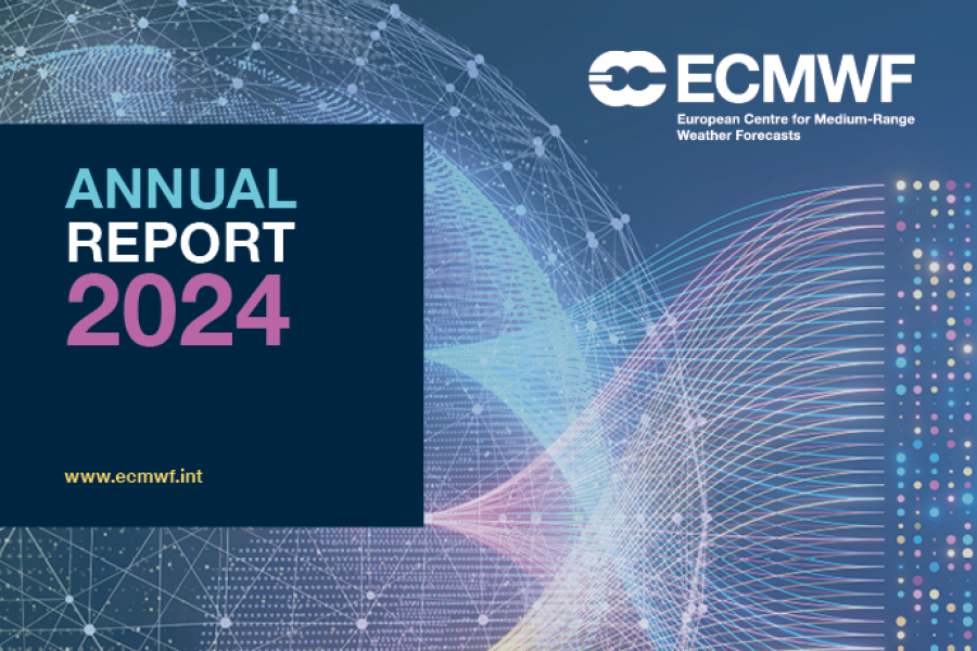 Graphic based on cover of ECMWF Annual Report 2024