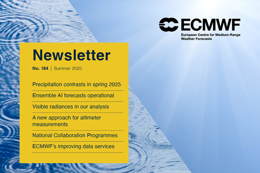 ECMWF Newsletter No. 184 - top image