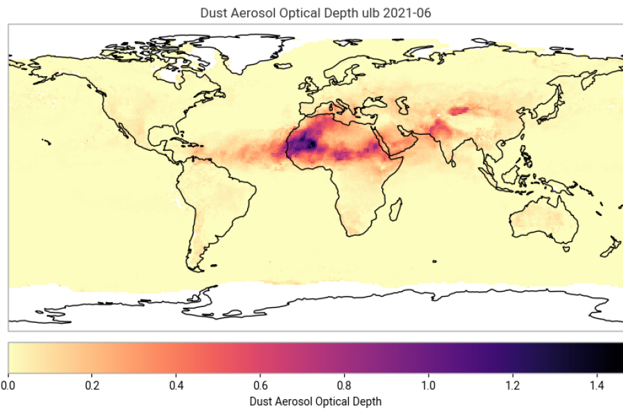 Exploring gridded data on aerosol properties available on C3S