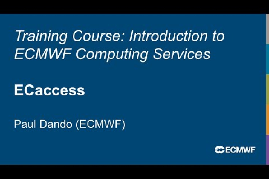 Introduction to ECMWF Computing Services 2025: ECaccess service
