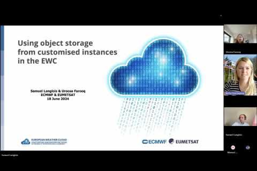 Using object storage from customised instances in the European Weather Cloud (EWC)