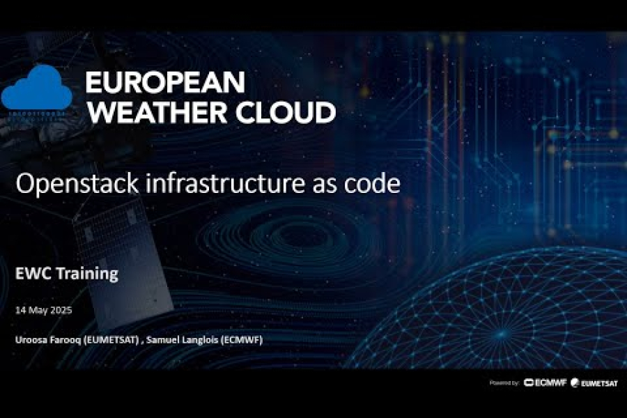 European Weather Cloud (EWC): OpenStack Infrastructure as Code in the EWC