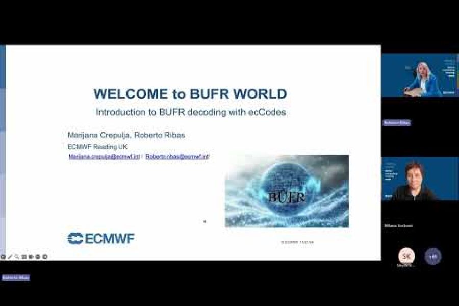 Online computing training week 2024 - Working with BUFR data: ecCodes Python API