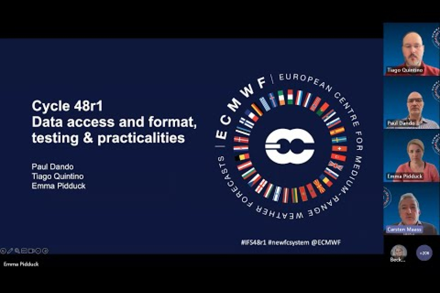 ECMWF IFS Cycle 48r1 webinar: Data access and format, testing and practicalities - 1 June 2023