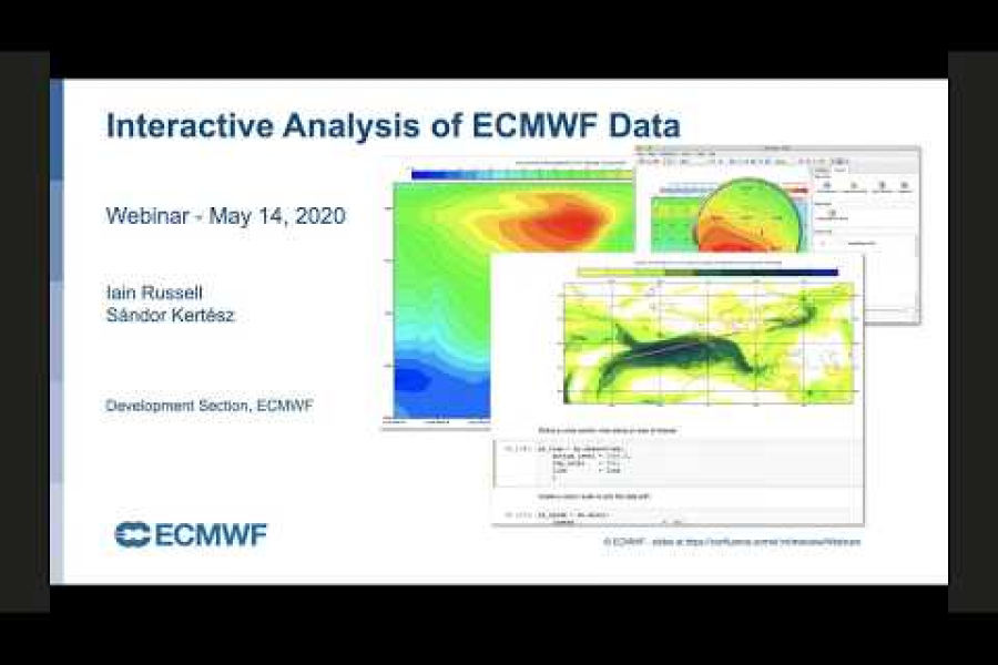 ECMWF webinar: Interactive data analysis