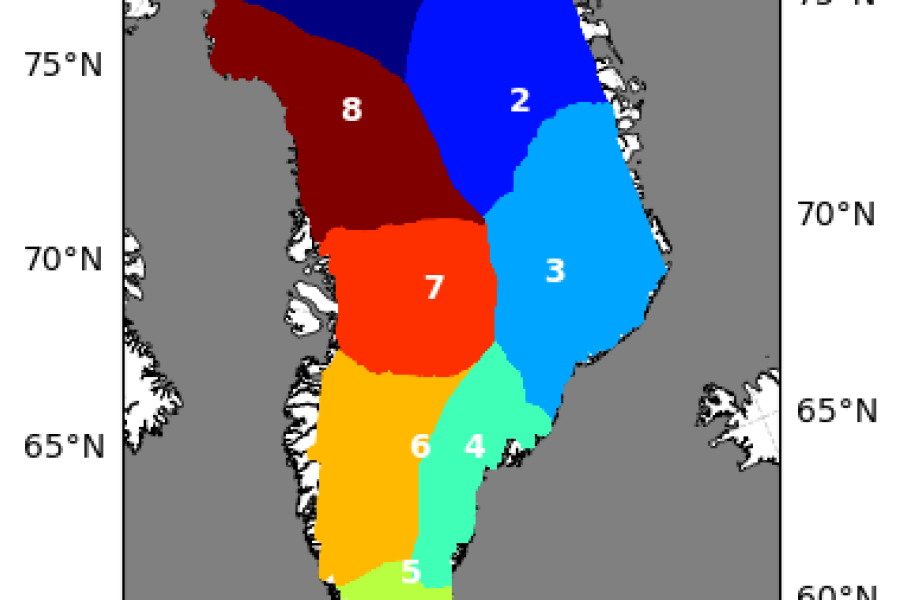 Exploring ice sheet gravimetric mass balance data, available through the C3S Climate Data Store