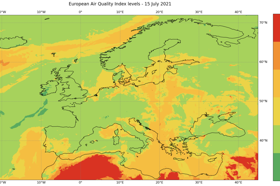 European Air Quality Index Calculation