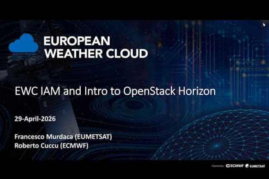 European Weather Cloud (EWC): Identity and Access Management (IAM) and OpenStack Horizon