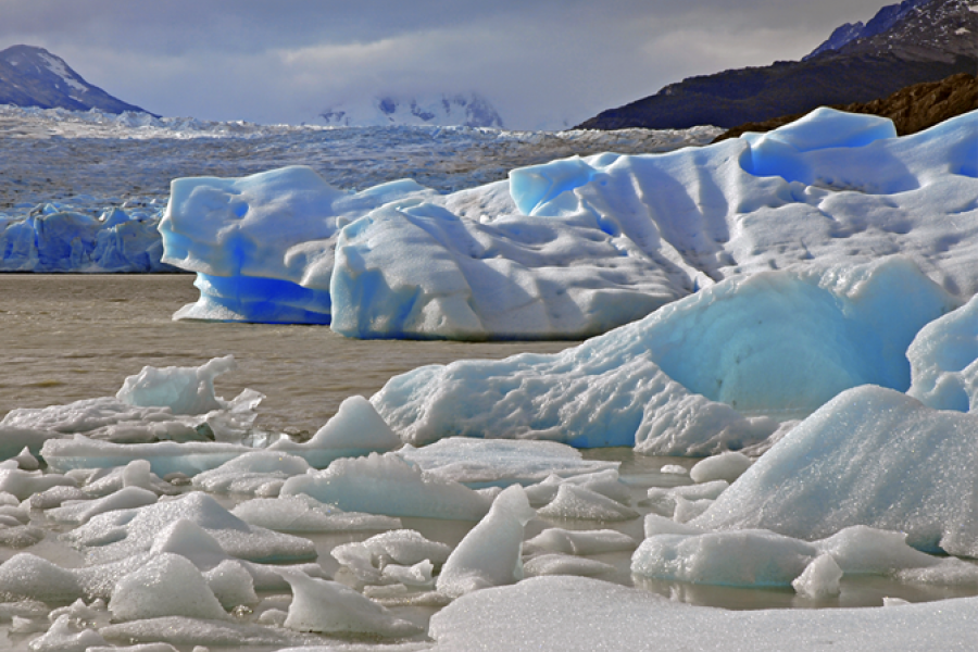 Melting glacier