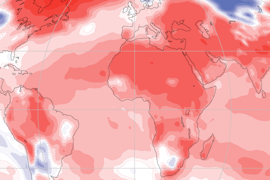 CERA-20C temperature anomalies 2010
