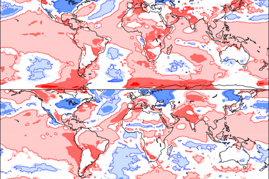 Example forecasts from S2S database