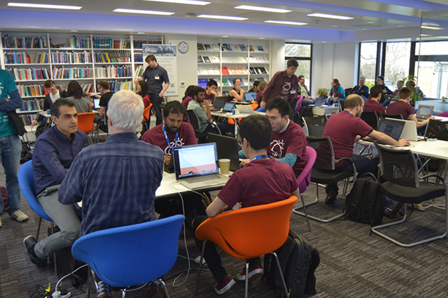 Open data hackathon at ECMWF 4 and 5 March 2017 (Photo: Maurizio Latini)