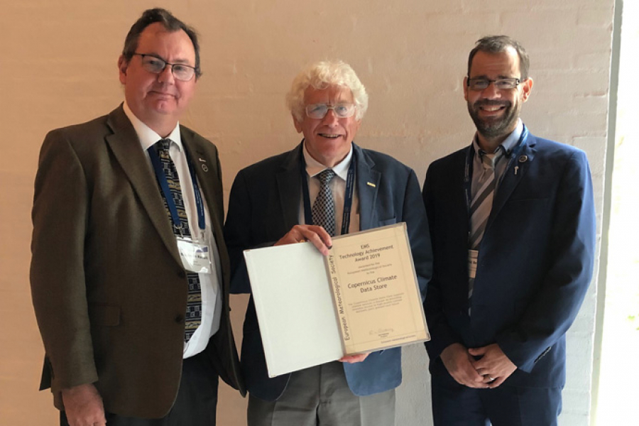Baudouin Raoult, Bob Riddaway, Cedric Bergeron at EMS 2019 Baudouin Raoult, Bob Riddaway, Cedric Bergeron at EMS 2019